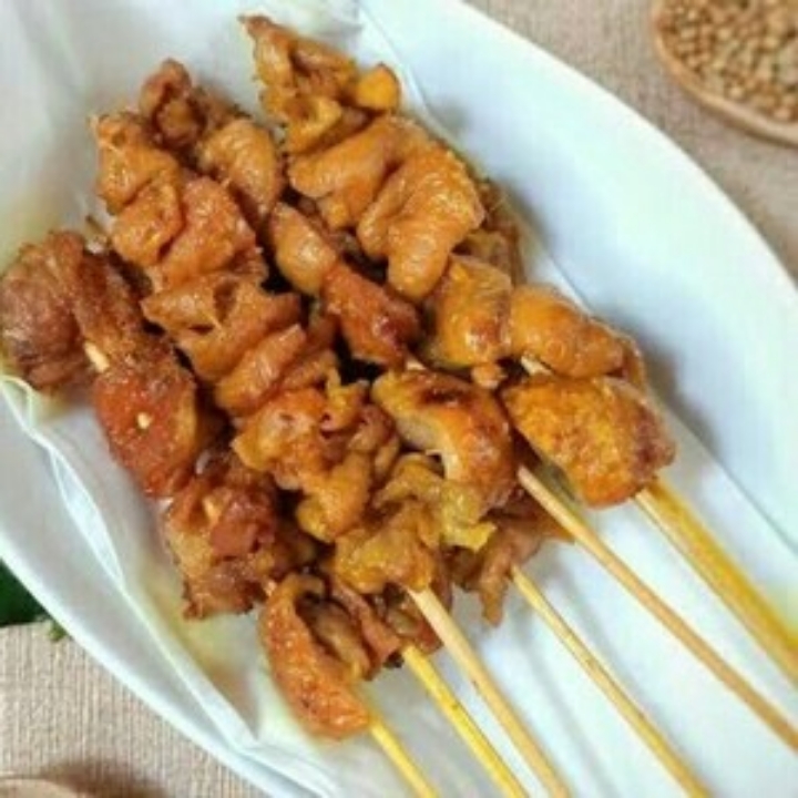 Sate Kulit Ayam Goreng