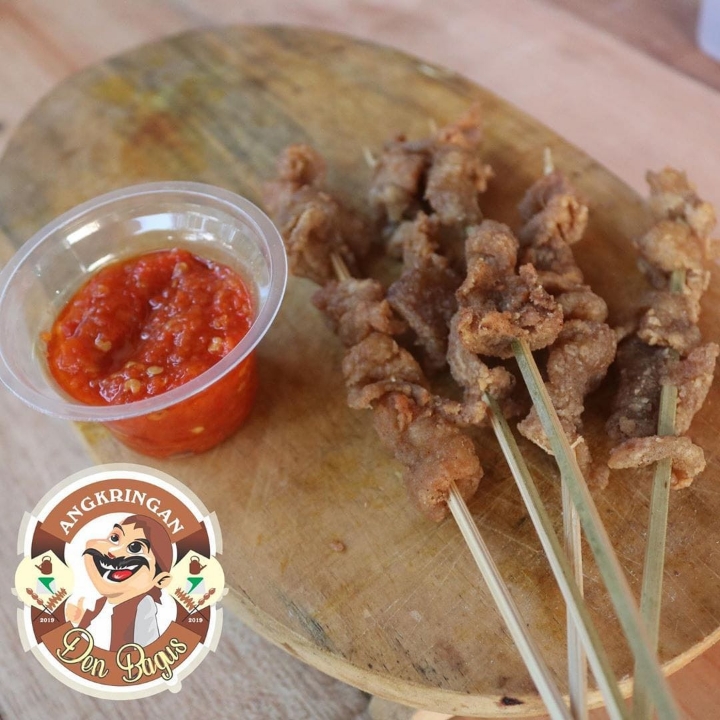 Sate Kulit Ayam Goreng Tepung