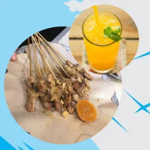 Sate Taichan 10 Tusuk Es Jeruk 