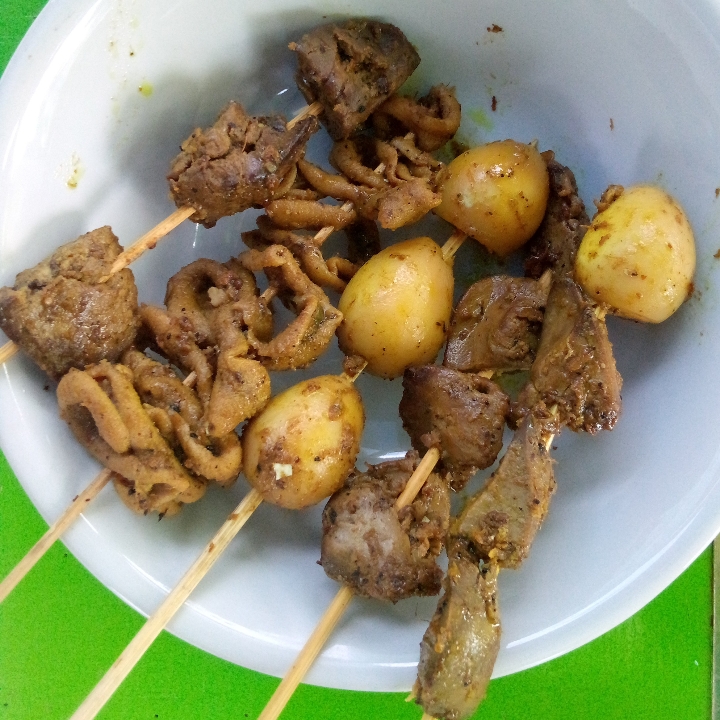 Sate Telur Puyuh Usus Ati Ampela