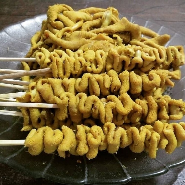 Sate Usus Ayam 5 Pcs  Sama Nasi