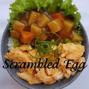 Scrambled Egg Sayur Mix atau Kari Jepang