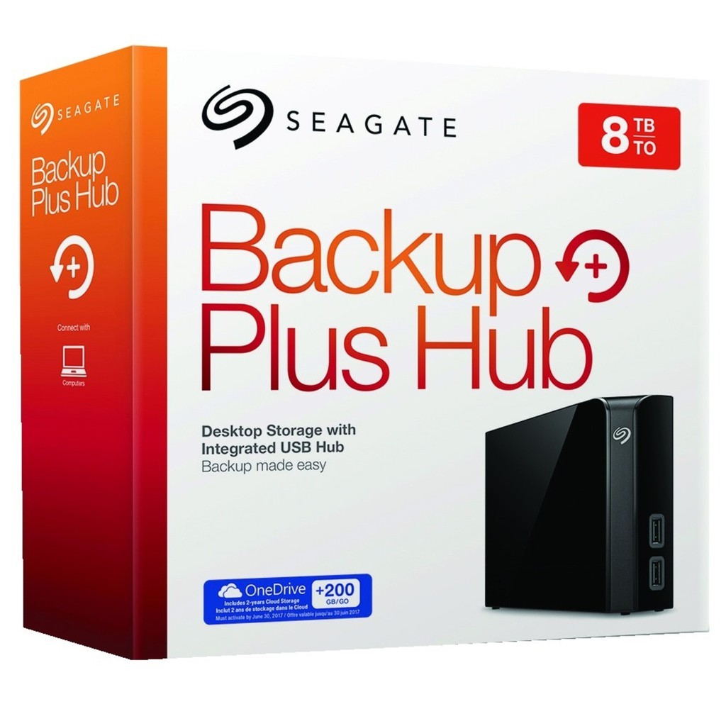 Seagate Backup Plus Hub 8TB Desktop Harddisk Eksternal