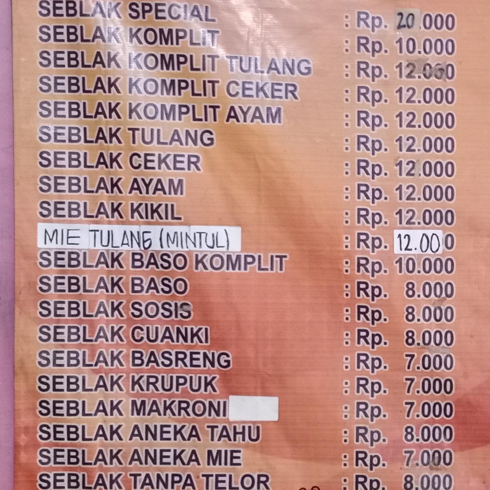 Seblak Biasa