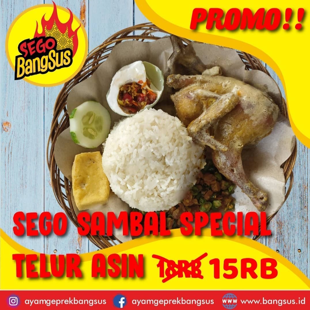 Sego Sambal Spesial Telur Asin