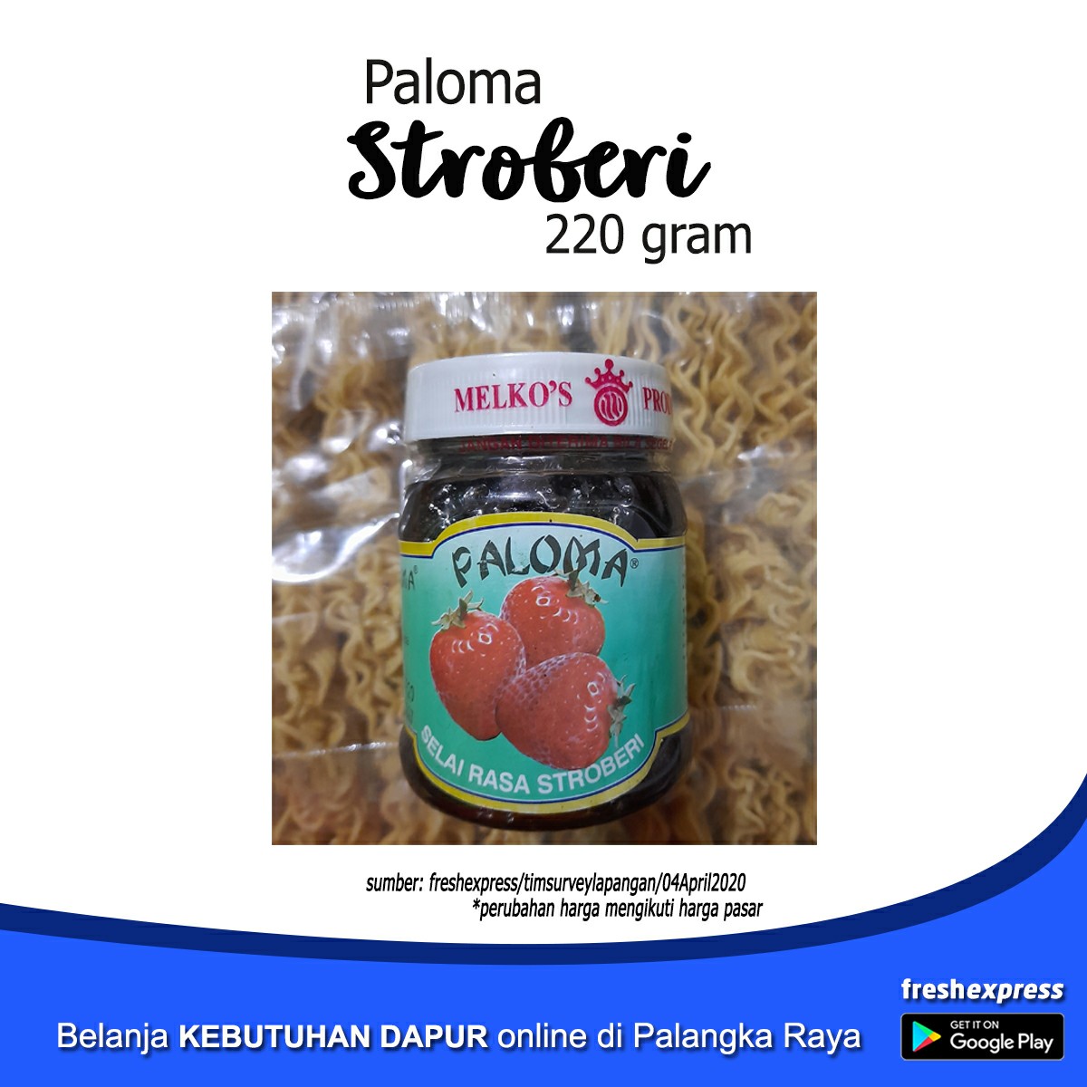 Selai Paloma - Stroberi 220 Gram