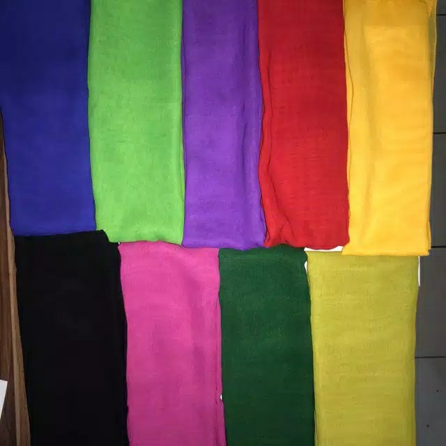 Selendang sifon 2 meter warna cantik  selendang bali 2