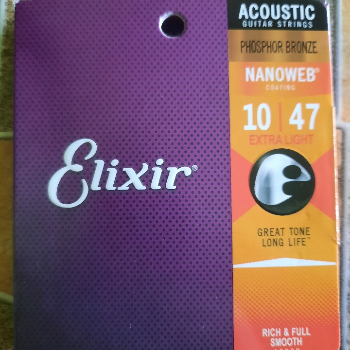 Senar Gitar ELEXIR phosphor Bronze 10-47