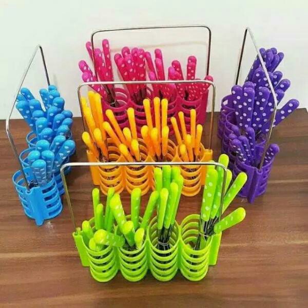 Sendok Polkadot 1 set 24 Pcs 5