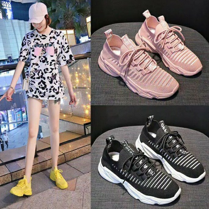 Sepatu B100 Korea Casual Woman Sport Shoes Sepatu 2