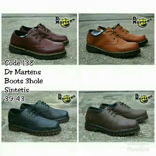 Sepatu Cowo Dr Martens Boots 3hole