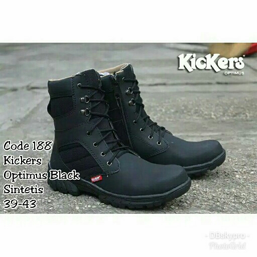 Sepatu Cowo Kickers Optimus Black