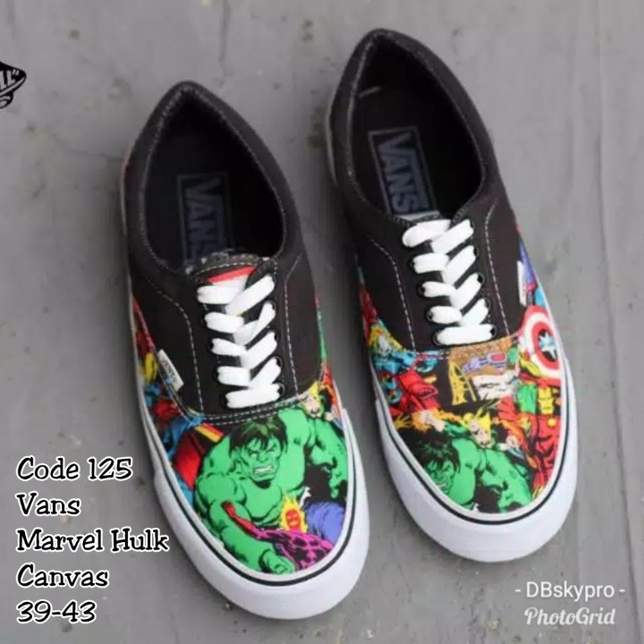 Sepatu Cowo Vans Marvel Hulk REALPICT