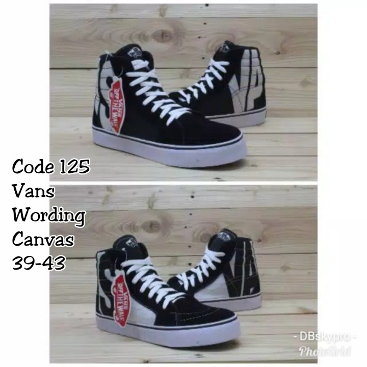 Sepatu Cowo Vans Wording REALPICT