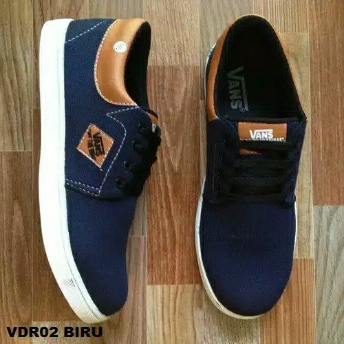 Sepatu Denim Vans - Navy Populer 2