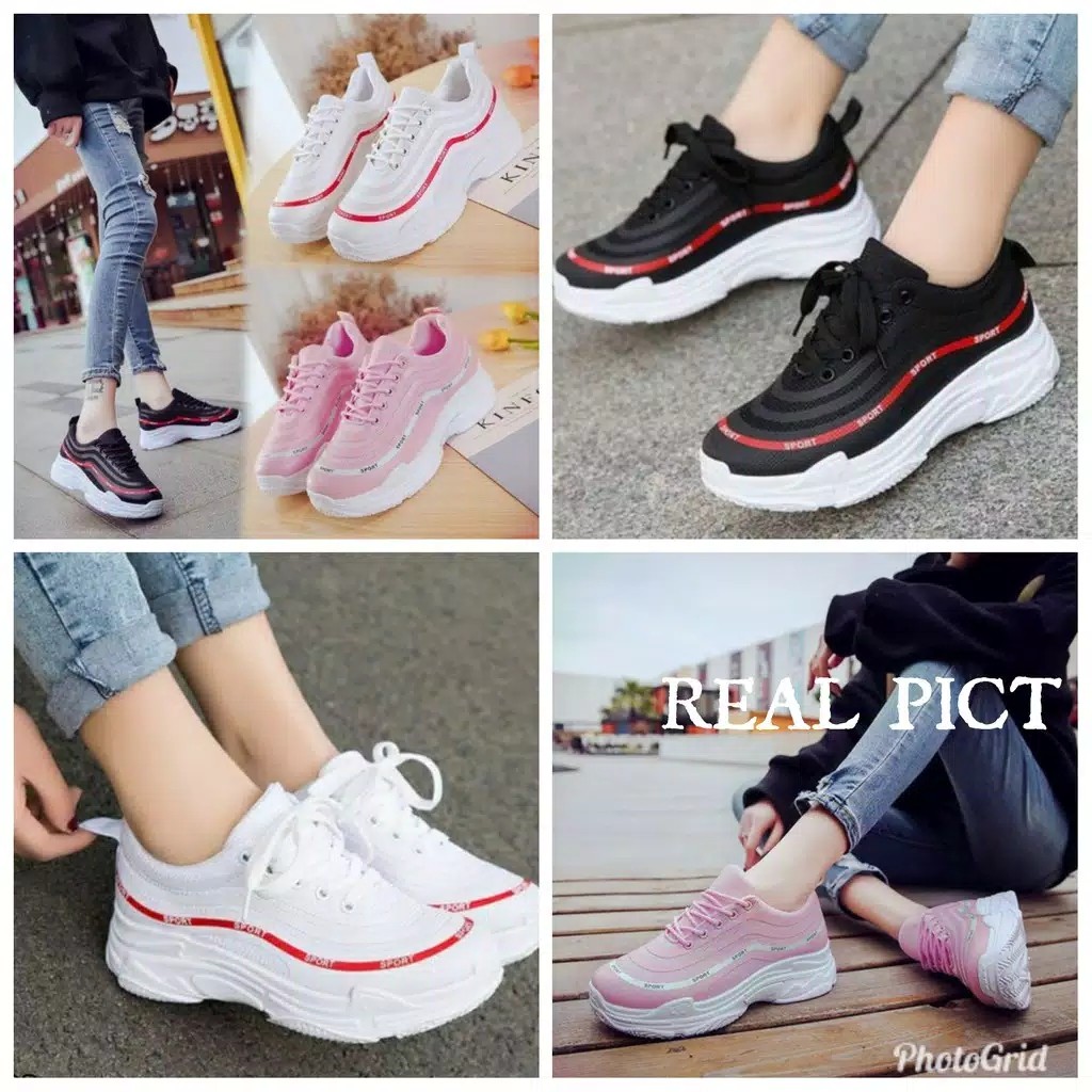 Sepatu Kets Cewek Fashion Sport