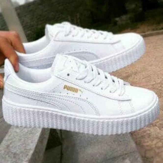 Sepatu Kets Puma Rihanna Full Putih