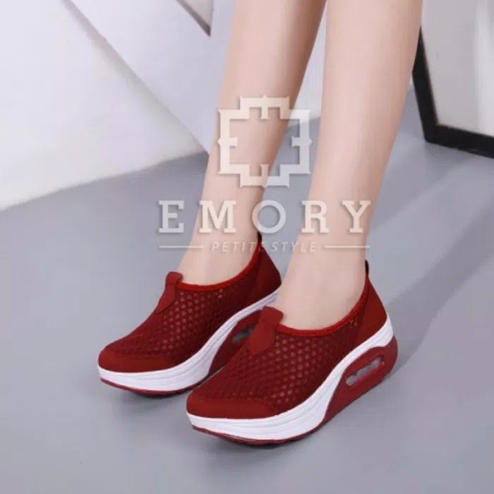 Sepatu Slip On JR36 Emory Airmax Maroon