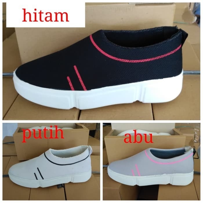 Sepatu Slip On Yopy Abu 2