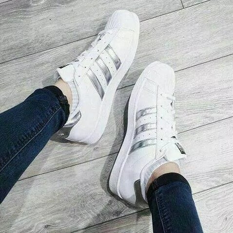 Sepatu Sneakers Adidas Superstar List Silver