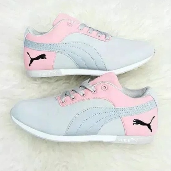 Sepatu Sneakers Puma TP Abu Pink