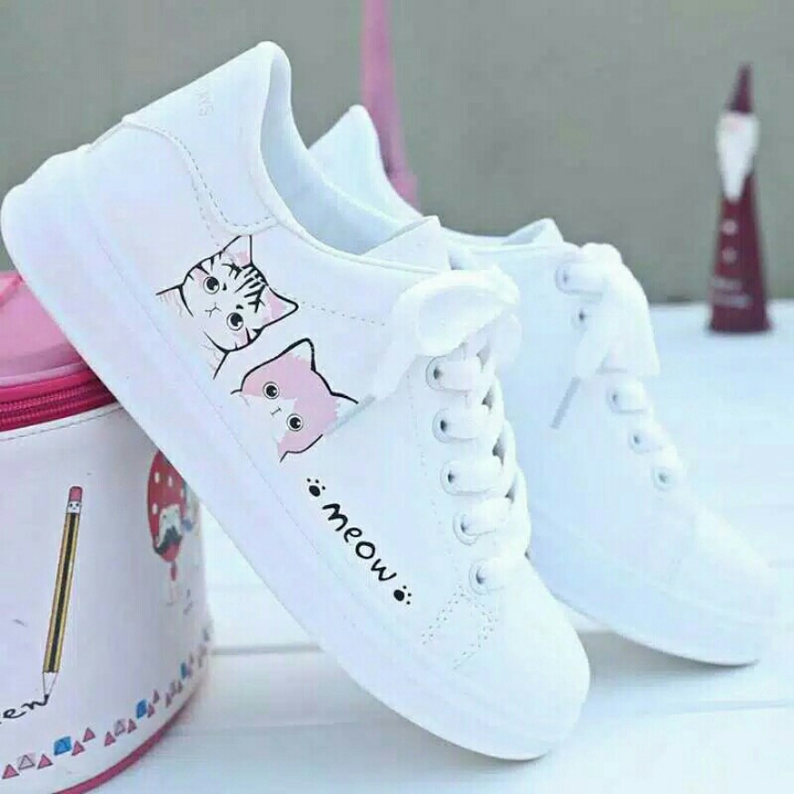 Sepatu Sneakers Wanita Meow 3