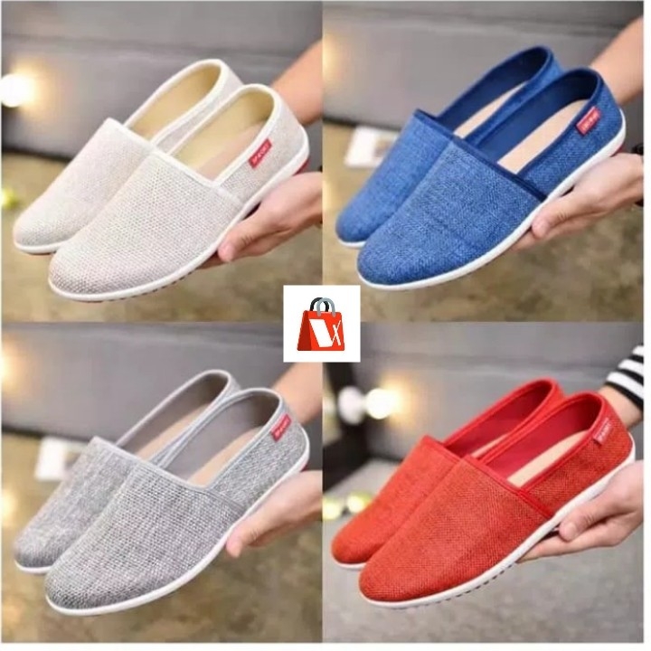 Sepatu Wanita Slip On Model Wakai 4 Warna