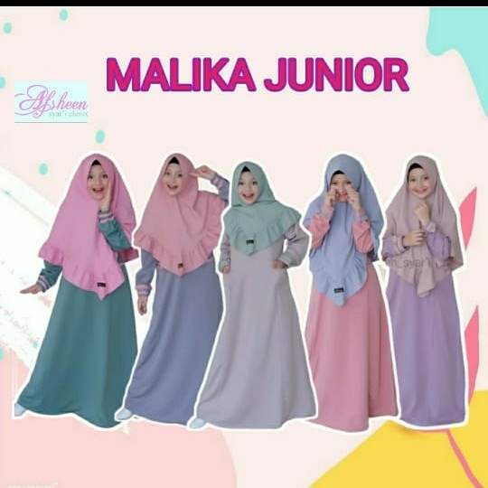 Baju Anak Set Gamis Malika Junior