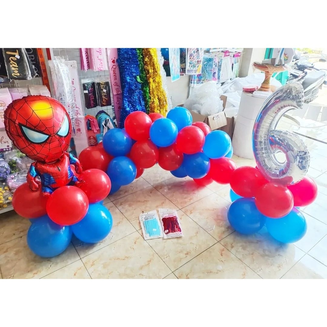 Set Garland Thema Spiderman