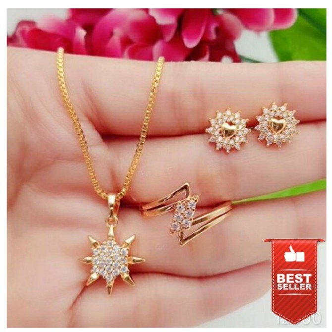 Set Xuping - Model Terbaru - Lapis Emas 24K - Bisa Beli Satuan