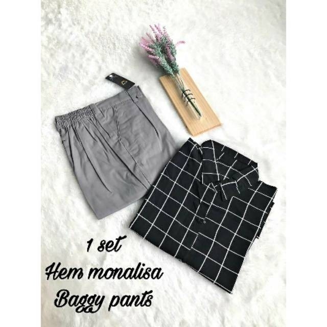 Set monalisa square black 