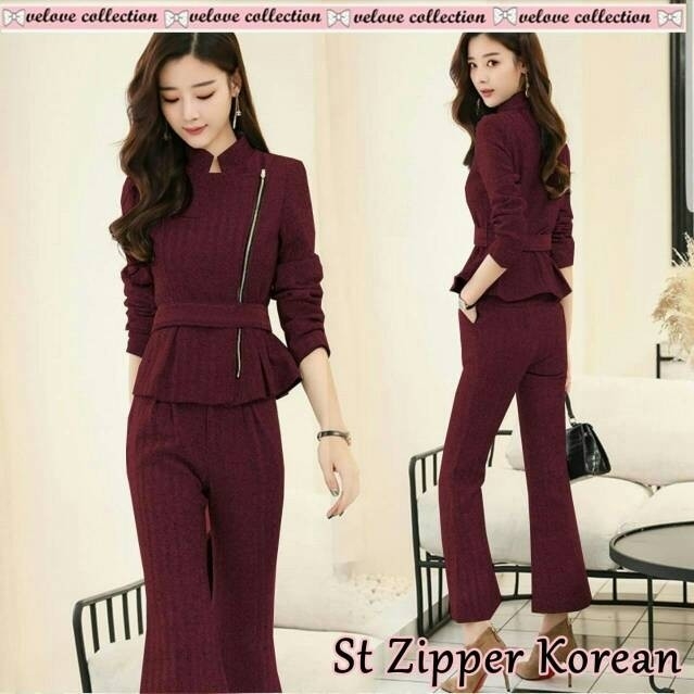 Set zipper korean