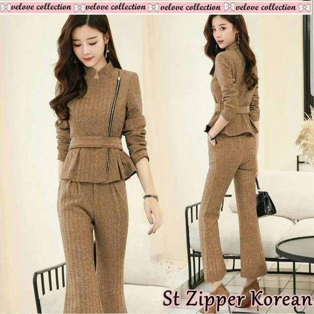 Set zipper korean 3