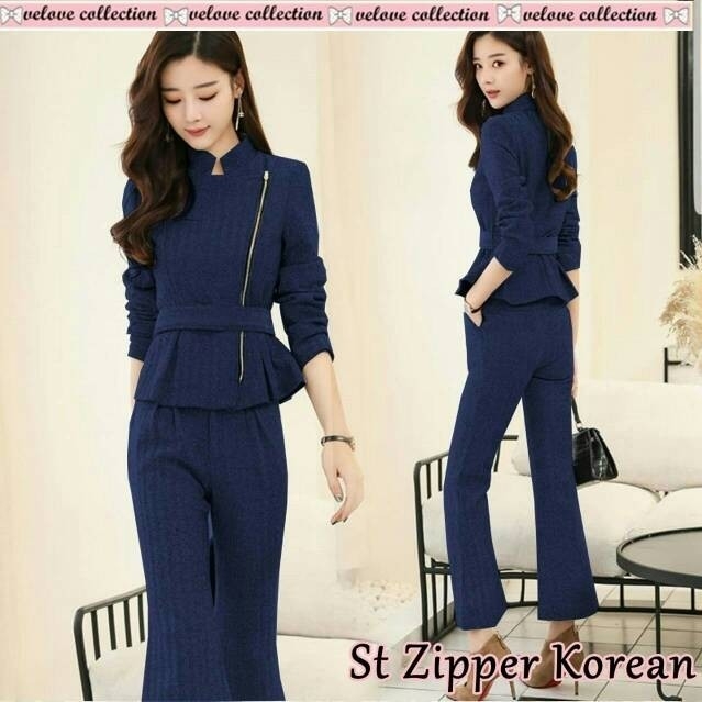 Set zipper korean 4