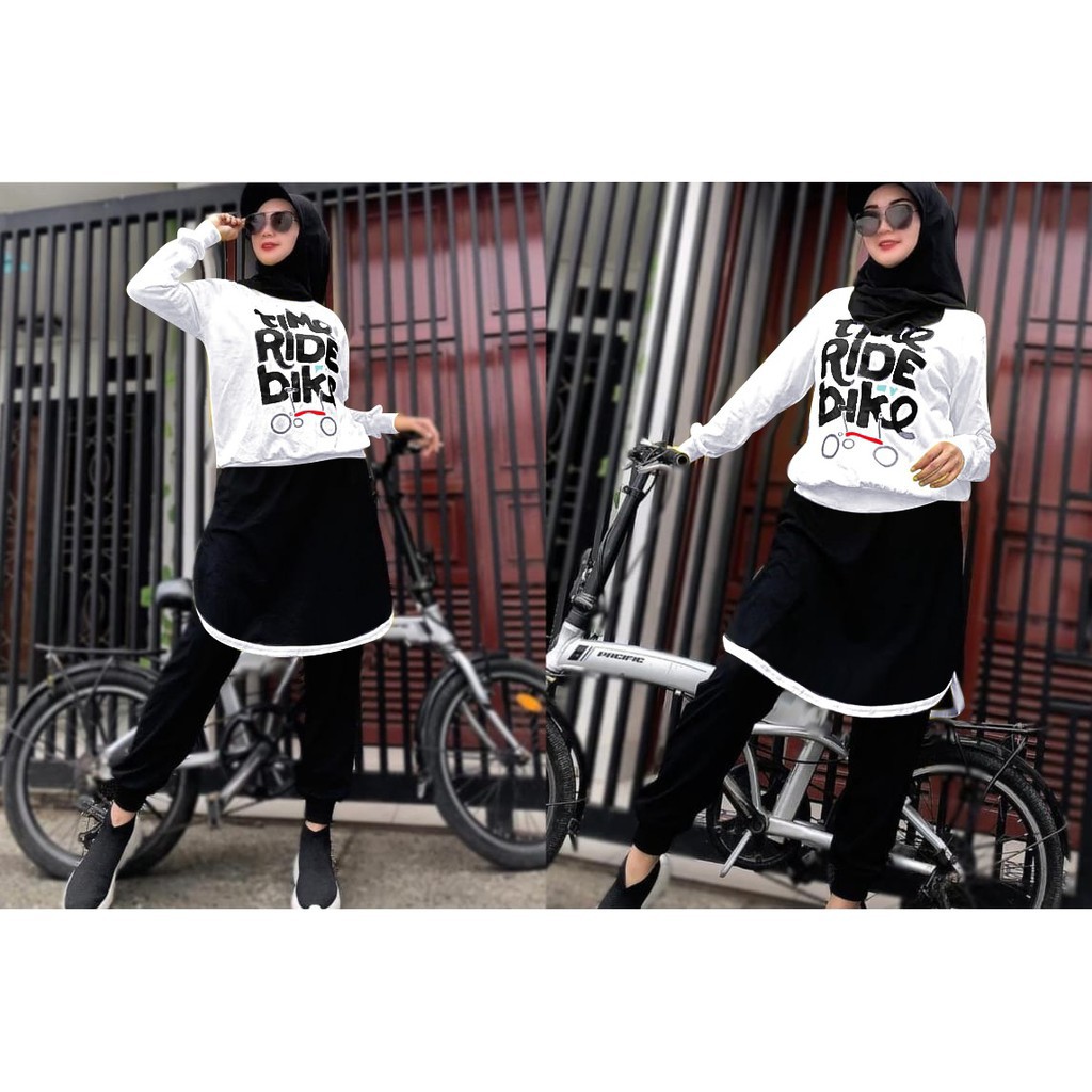 Setelan Bike Ride Fashion Muslim Wanita