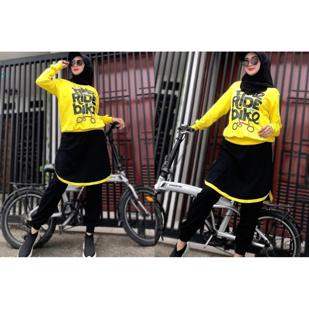 Setelan Bike Ride Fashion Muslim Wanita 2