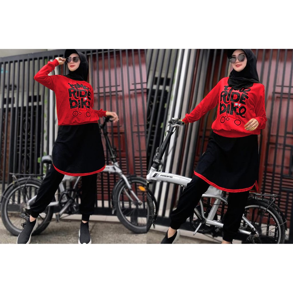 Setelan Bike Ride Fashion Muslim Wanita 3