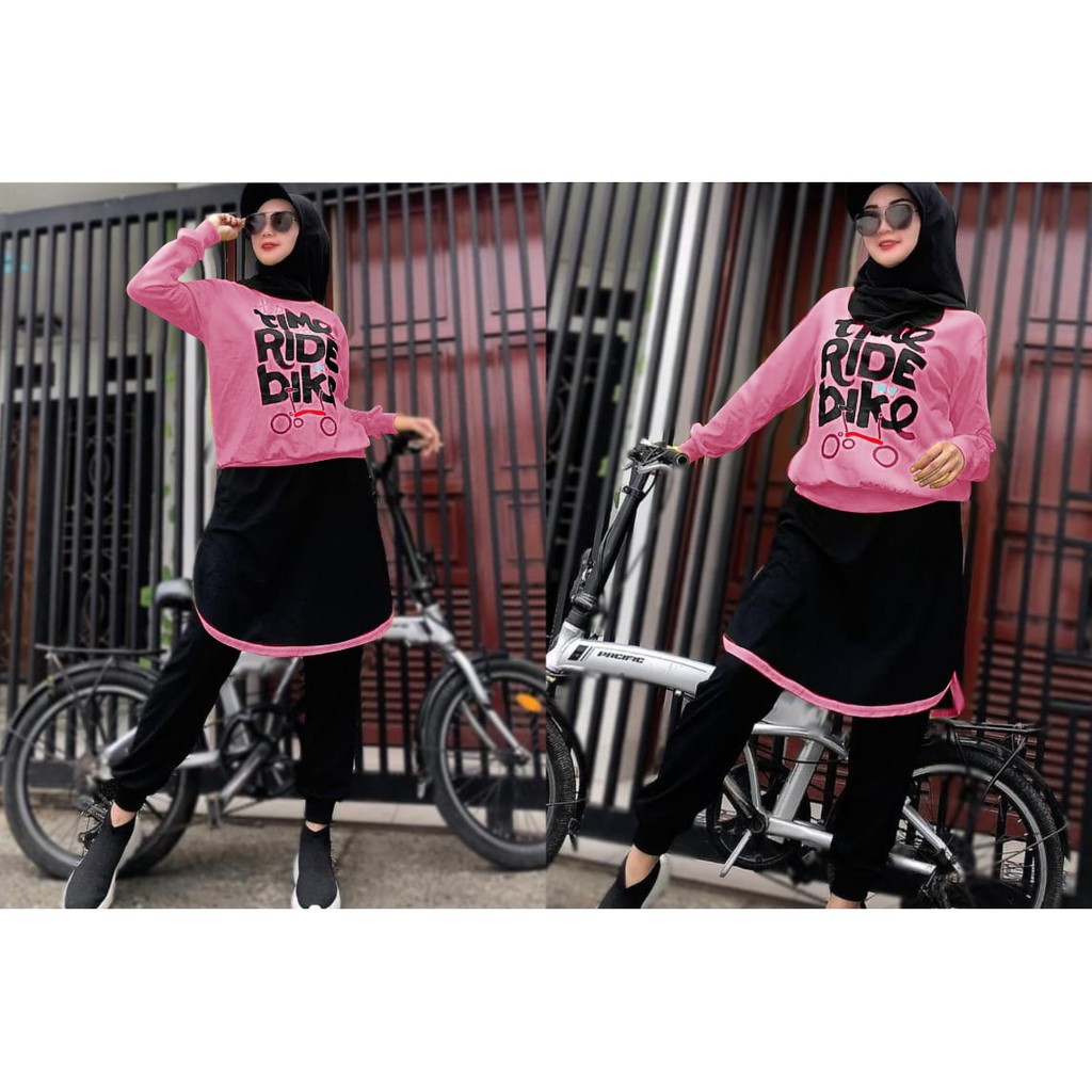 Setelan Bike Ride Fashion Muslim Wanita 4