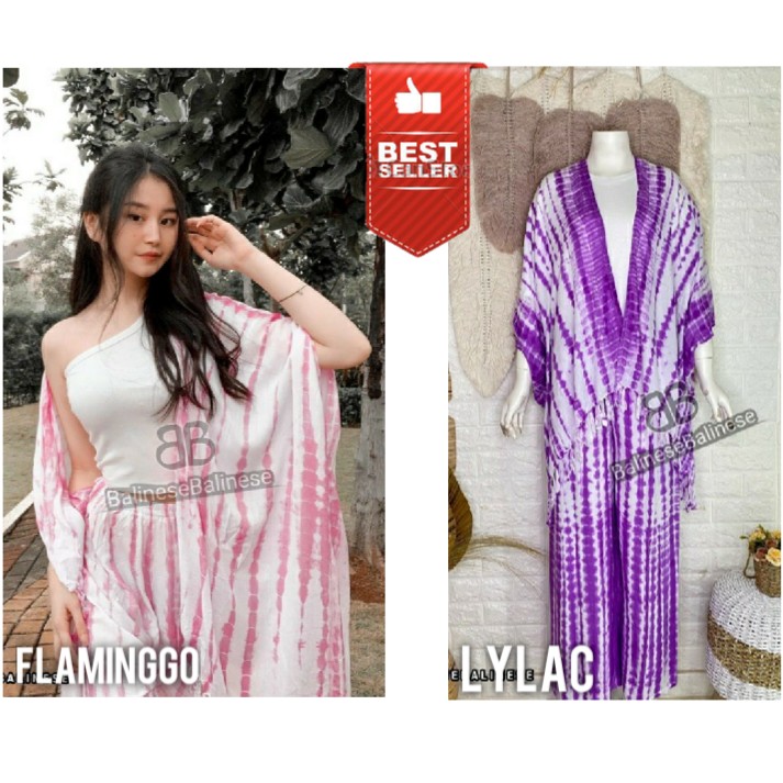 Setelan Cardigan Kulot Tie Dye Bali Lilit One Set Carlot 2