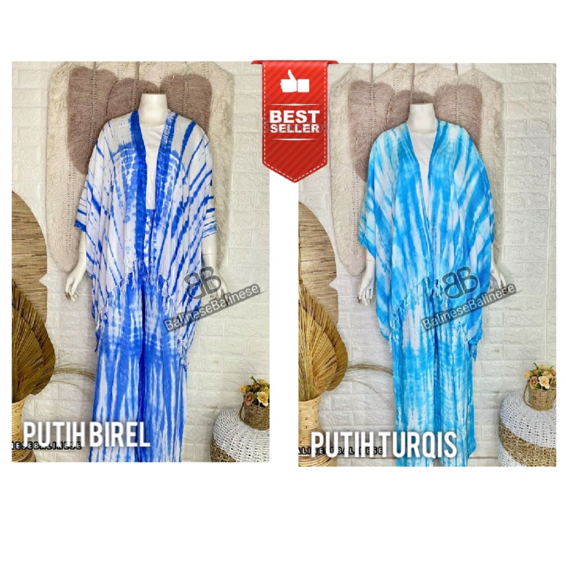 Setelan Cardigan Kulot Tie Dye Bali Lilit One Set Carlot 4