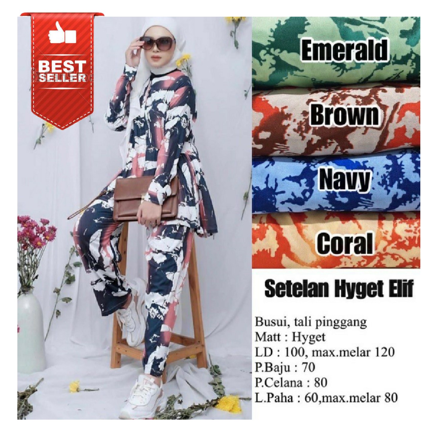 Setelan Hyget Termurah  ONE SET ELIF