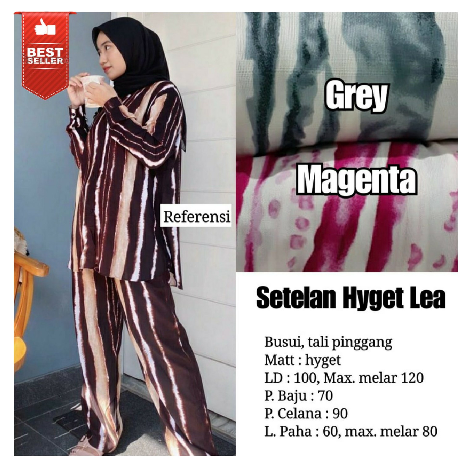 Setelan Hyget Termurah  ONE SET KATYA  - LEA - OMYRA 2