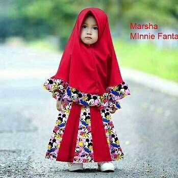 Setelan Marsha Minnie Merah