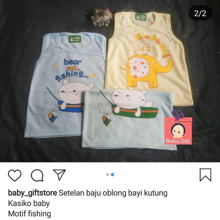 Setelan Oblong Bayi Kutung 2