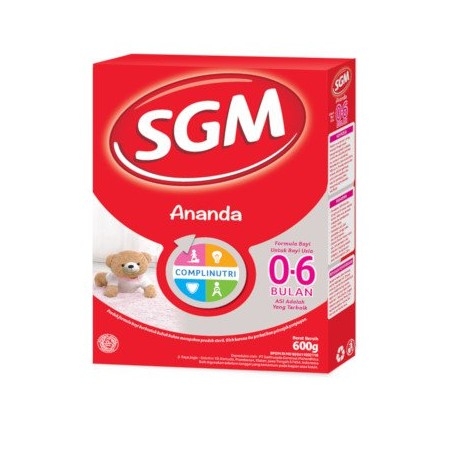 Sgm Ananda 1 Formula Bayi Bubuk 0-6 Bulan 600 g - susubayi