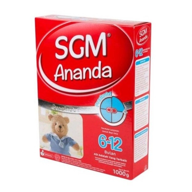 Sgm Ananda 2 Formula Bayi Bubuk 6 -12 Bulan 1000 g - susubayi 