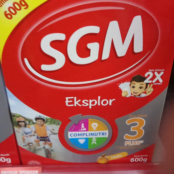 Sgm Eksplor 3plus Madu 600g