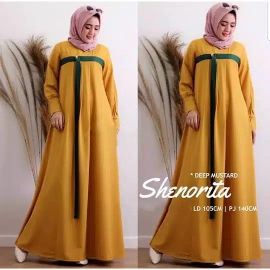 Shenorita Dress  Gamis Maxi Terbaru  Best Seller 5