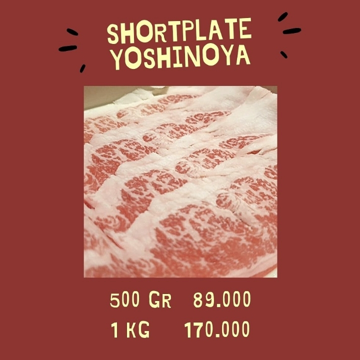 Short Plate Yoshinoya