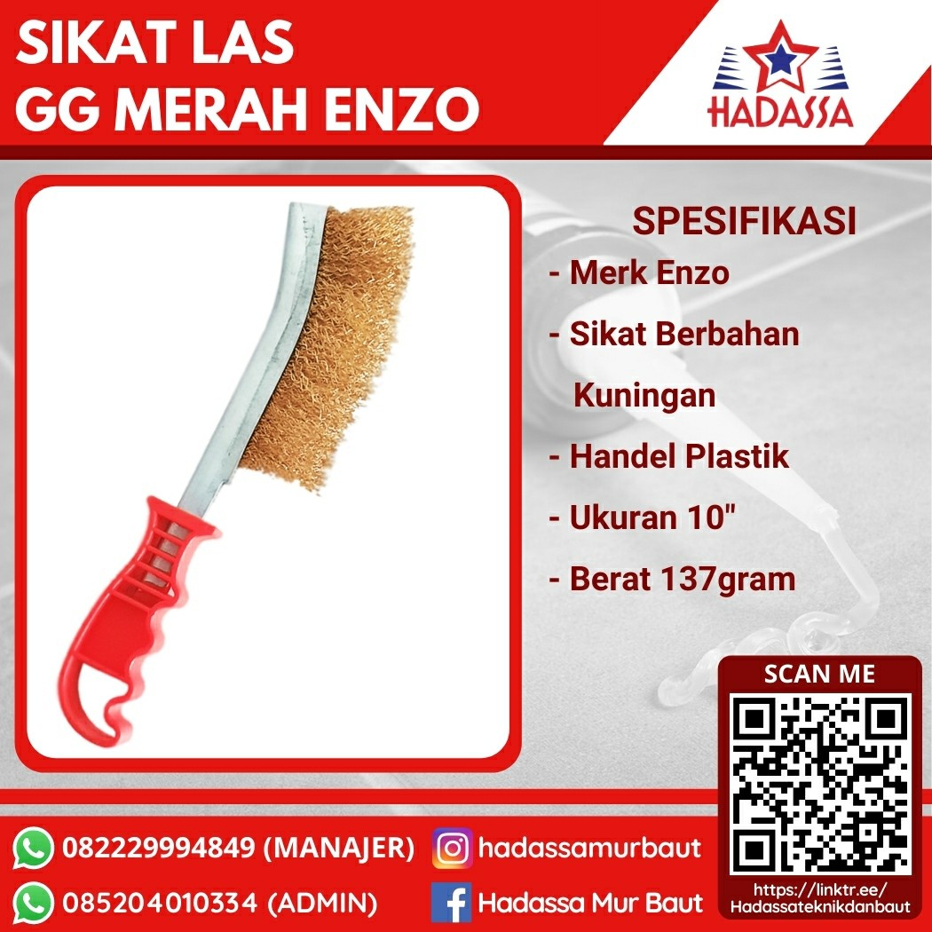 Sikat Las GG Merah Enzo